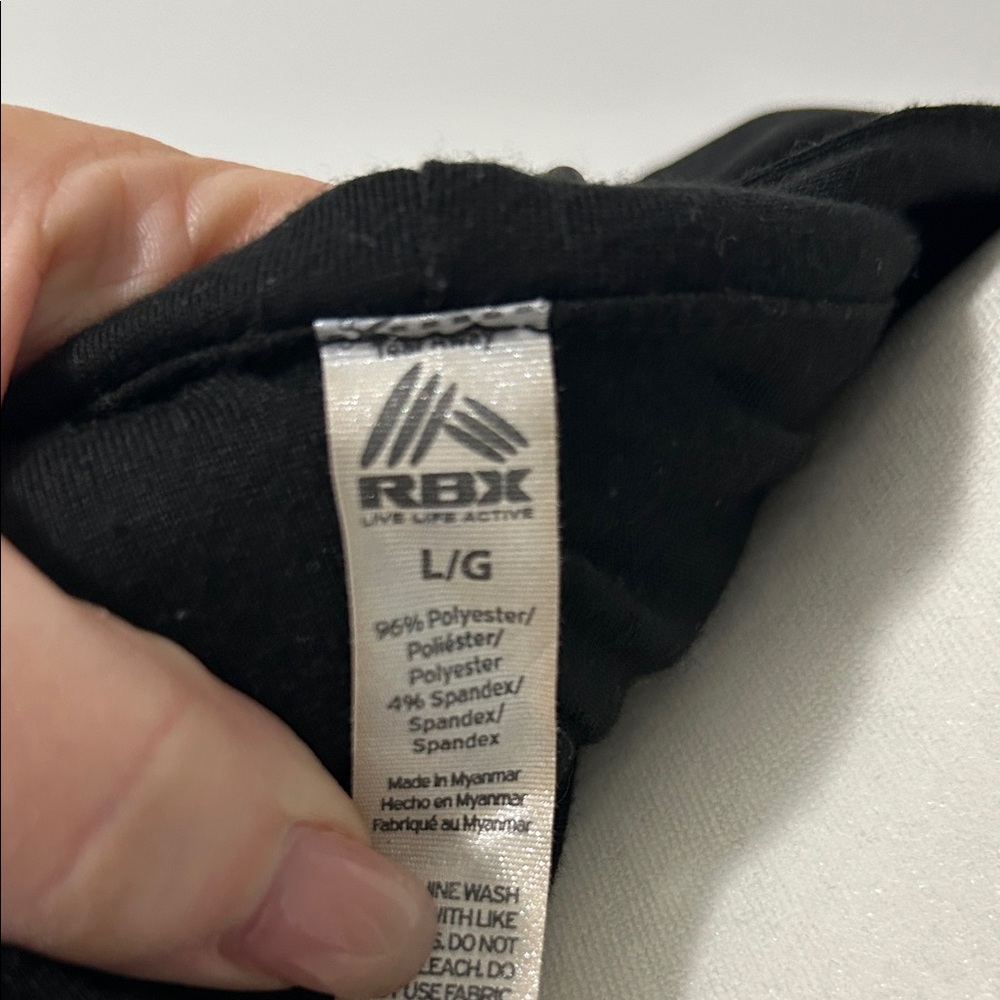 RBX Women's Lightweight Athletic Jacket - Textured Black Size Large - Picture 7 of 7
